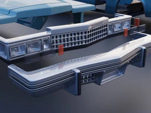 Cadillac Sedan Deville 1977 3D Print Model