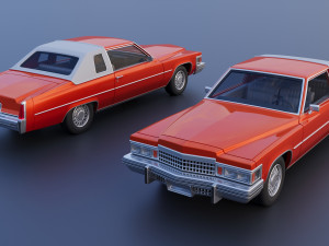 Cadillac Coupe Deville 1977 3Dプリントモデル