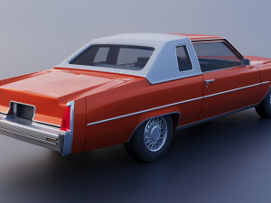 Cadillac Coupe Deville 1977 3Dプリントモデル