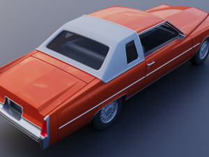 Cadillac Coupe Deville 1977 3Dプリントモデル
