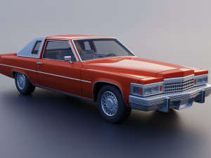 Cadillac Coupe Deville 1977 3Dプリントモデル