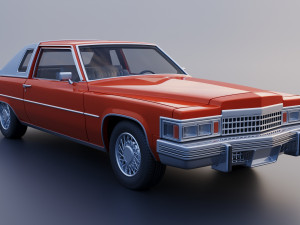 Cadillac Coupe Deville 1977 3Dプリントモデル