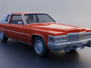 Cadillac Coupe Deville 1977 3D Print Model