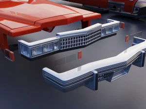 Cadillac Coupe Deville 1977 3D Print Model
