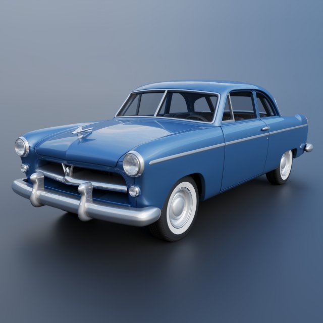 WILLYS AERO 1952 3D Baskı Modeli .c4d .max .obj .3ds .fbx .stl .blend 
