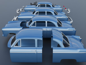 WILLYS AERO 1952 3D Baskı Modeli