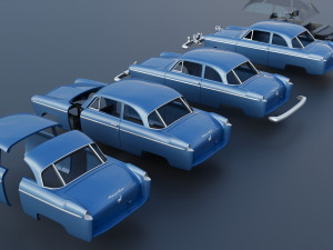 WILLYS AERO 1952 3D Baskı Modeli