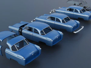 WILLYS AERO 1952 3D Print Model