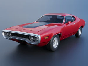 Plymouth Road Runner 1971 3D Print Model
