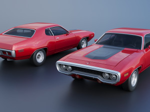 Plymouth Road Runner 1971 3D प्रिंट मॉडल