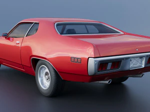 Plymouth Road Runner 1971 3D Print Model