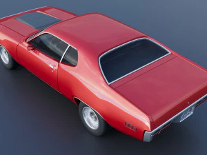 Plymouth Road Runner 1971 3D Print Model