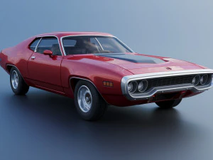 Plymouth Road Runner 1971 3D Print Model