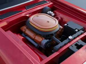 Plymouth Road Runner 1971 3D प्रिंट मॉडल