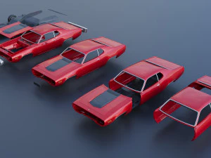 Plymouth Road Runner 1971 3D Print Model