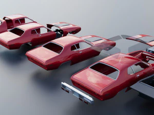Plymouth Road Runner 1971 3D Print Model