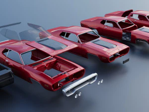 Plymouth Road Runner 1971 3D Print Model