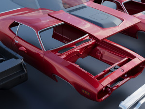 Plymouth Road Runner 1971 3D प्रिंट मॉडल