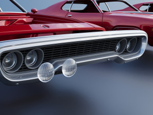 Plymouth Road Runner 1971 3D प्रिंट मॉडल