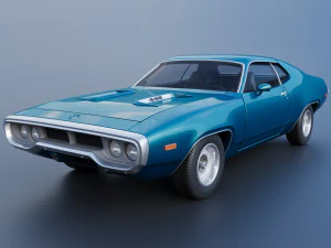 Plymouth Road Runner 1972 3D Print Model