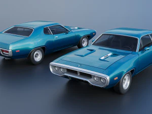Plymouth Road Runner 1972 3D Print Model