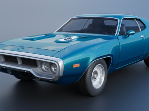 Plymouth Road Runner 1972 3D 프린트 모델