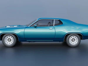 Plymouth Road Runner 1972 3D Print Model