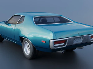 Plymouth Road Runner 1972 3D Print Model