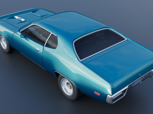 Plymouth Road Runner 1972 3D 프린트 모델