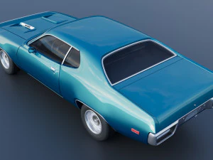 Plymouth Road Runner 1972 3D Print Model