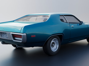 Plymouth Road Runner 1972 3D 프린트 모델