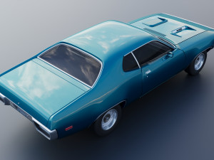 Plymouth Road Runner 1972 3D 프린트 모델