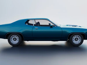 Plymouth Road Runner 1972 3D Print Model