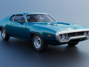 Plymouth Road Runner 1972 3D 프린트 모델