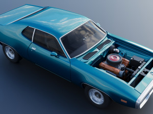 Plymouth Road Runner 1972 3D 프린트 모델