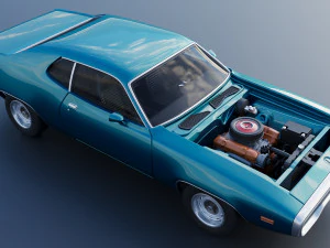 Plymouth Road Runner 1972 3D Print Model
