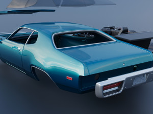 Plymouth Road Runner 1972 3D 프린트 모델