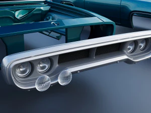 Plymouth Road Runner 1972 3D Print Model