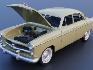 WILLYS AERO 1952 4 Door 3D 프린트 모델