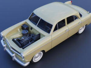 WILLYS AERO 1952 4 Door 3D 프린트 모델
