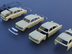 WILLYS AERO 1952 4 Door 3D Print Model