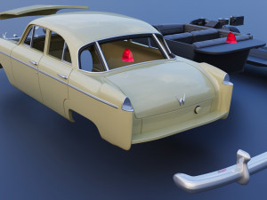 WILLYS AERO 1952 4 Door 3D 프린트 모델