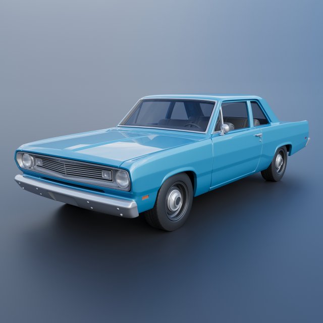 Plymouth Valiant 1970 Modèles 3D en vedette .c4d .max .obj .3ds .fbx .stl .blend 