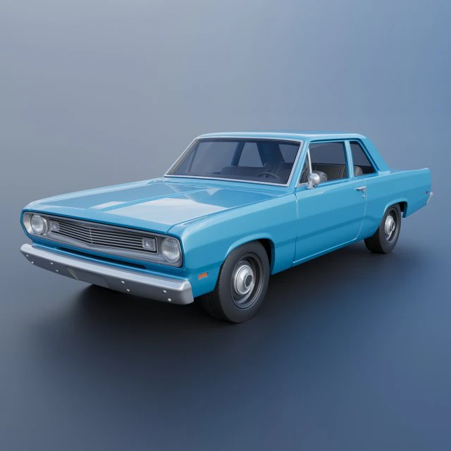 Plymouth Valiant 1970 3D Print Model .c4d .max .obj .3ds .fbx .stl .blend 