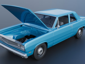 Plymouth Valiant 1970 Modèles 3D en vedette