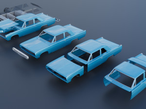 Plymouth Valiant 1970 Modèles 3D en vedette