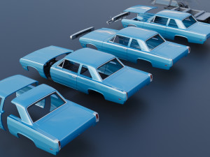 Plymouth Valiant 1970 Modèles 3D en vedette
