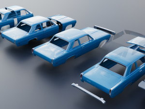 Plymouth Valiant 1970 Modèles 3D en vedette