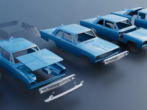 Plymouth Valiant 1970 3D Print Model