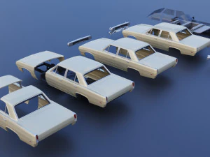 Plymouth Valiant 4 Door 1970 3D Print Model